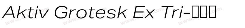 Aktiv Grotesk Ex Tri字体转换